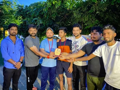 Pandit Ramprasad Bismil's team stood first in volleyball