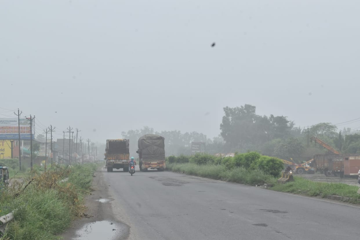 Flood water entering crops and population in Ganganagar, became a problem