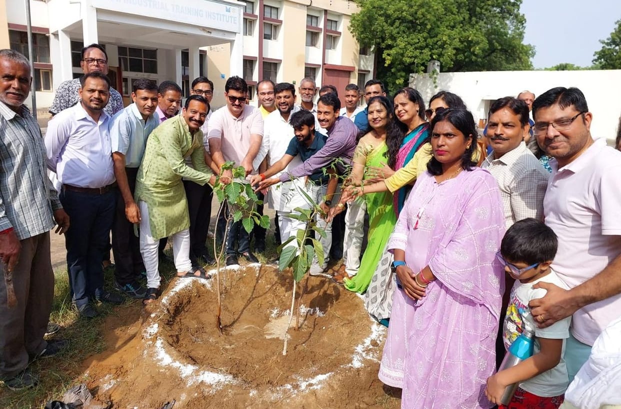 Triveni planted under plantation campaign in ITI campus