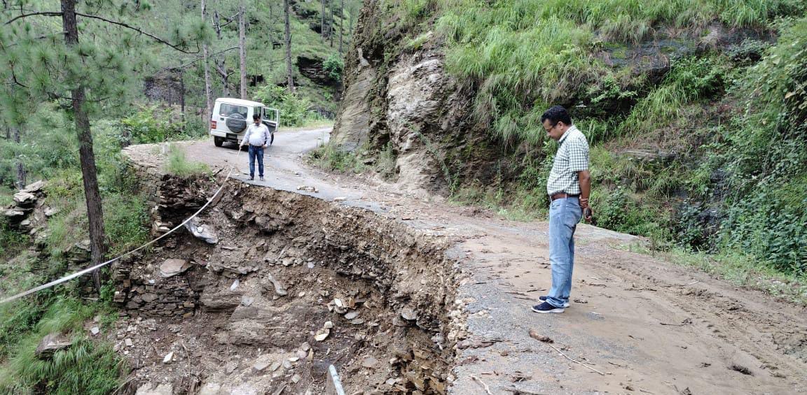 Six roads including one SH closed in Almora