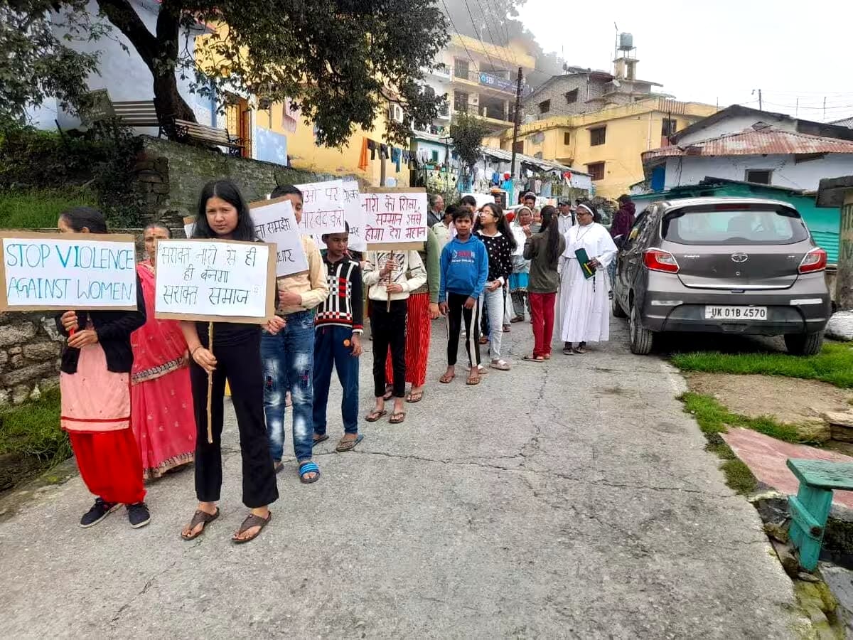 Women take out silent march