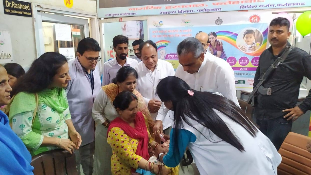 1566 children left in the district will be vaccinated under Mission Indradhanush, three rounds will be done till October
