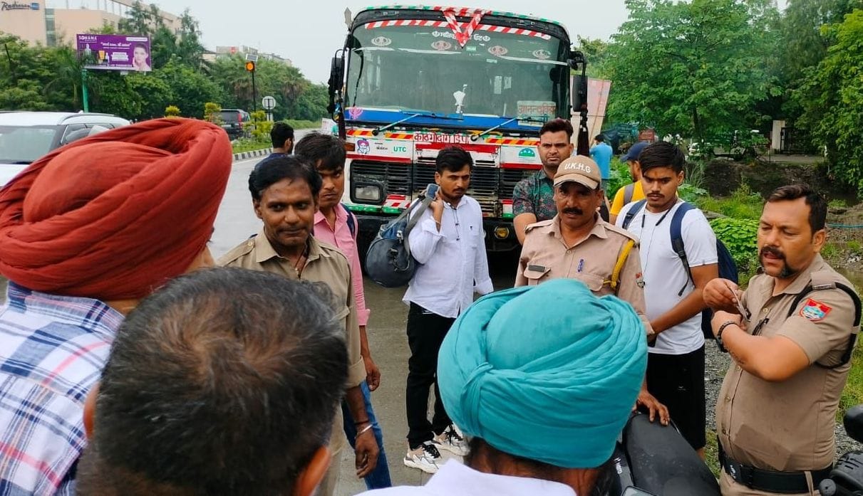 Bus Rams over Car