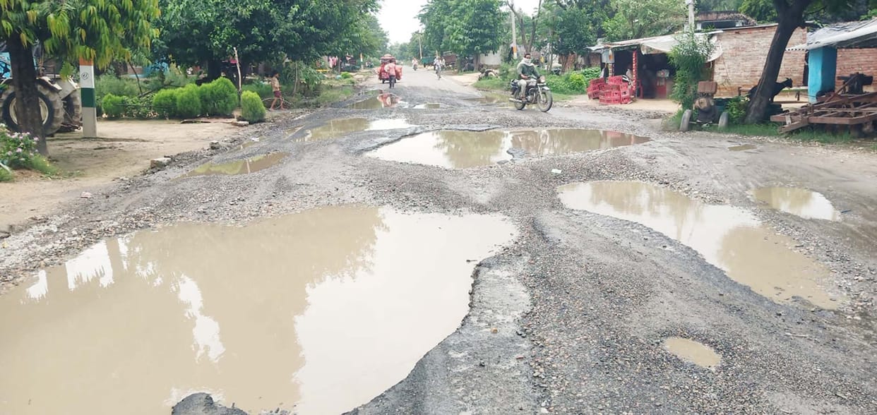 The highway became worse than the road in the villages the responsible kept silent