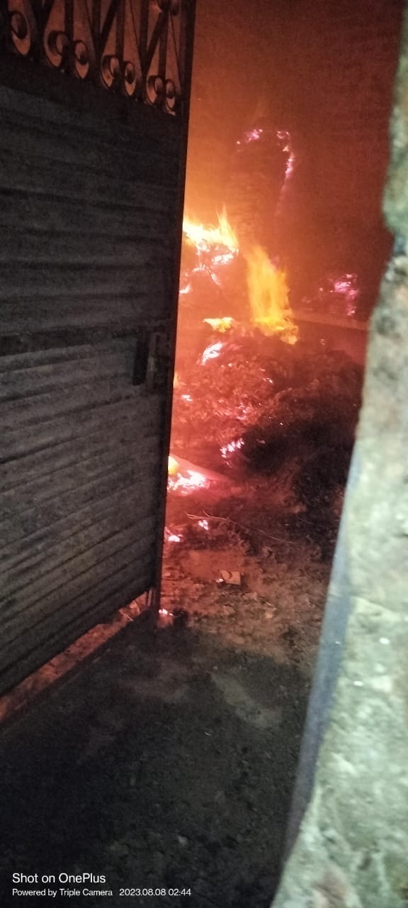 Goods worth more than three lakh destroyed