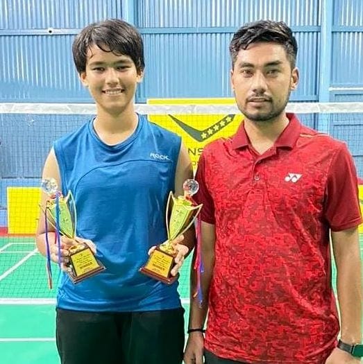 Angel Puneda became Under-19 mixed double state champion