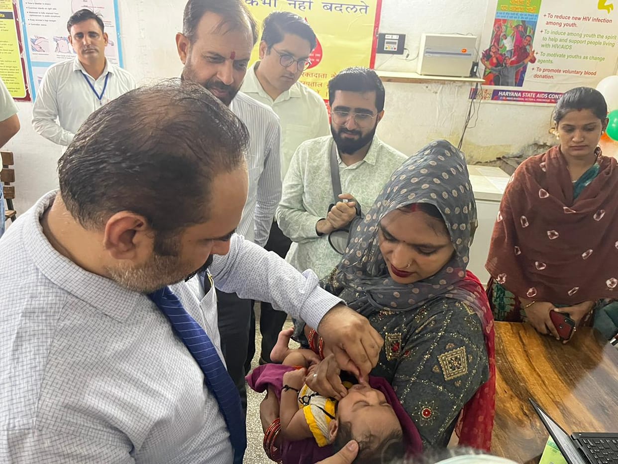 Vaccination of 302 children and 54 pregnant women, achieved 24.45 percent target