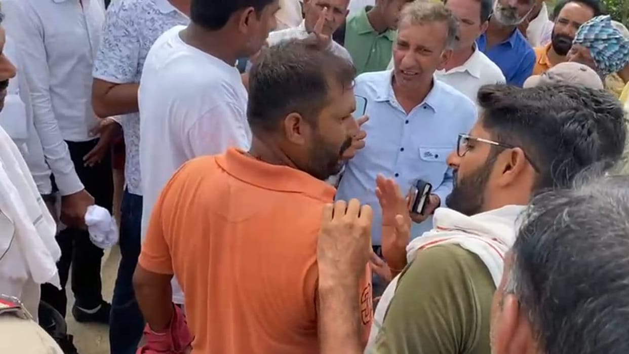 Now the flood water has become a dispute between the farmers and the administration
