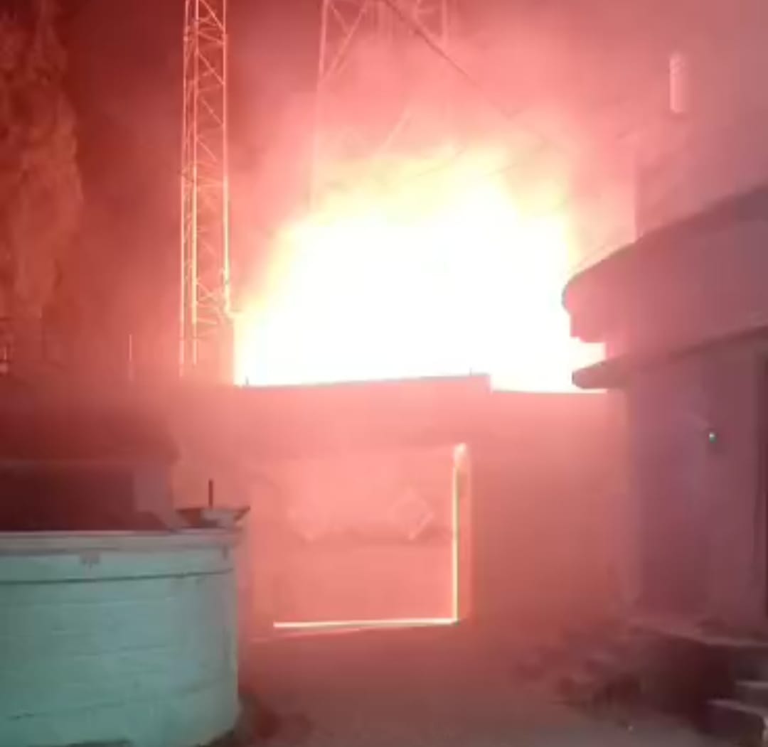 fire in state bank generator due to short circuit