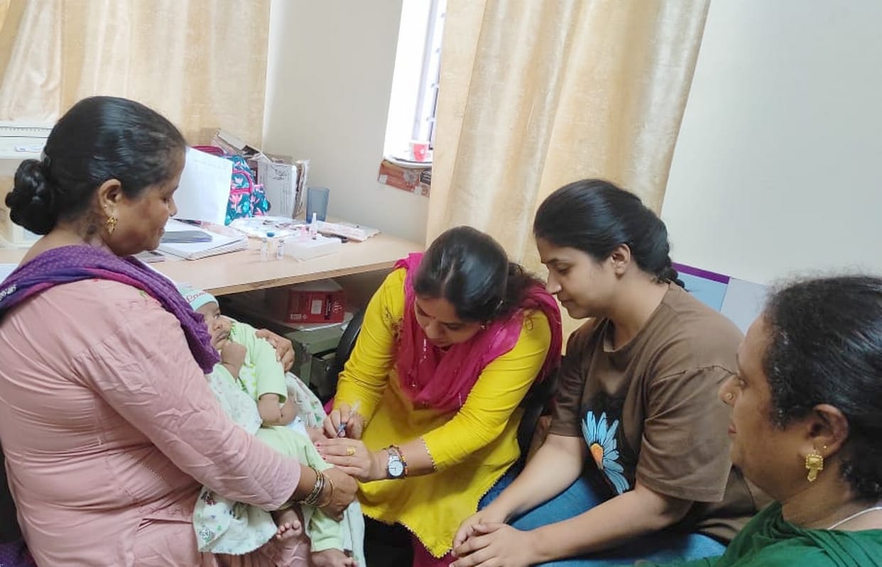 1225 children and pregnant woman vaccinated in three days in sirmaur district