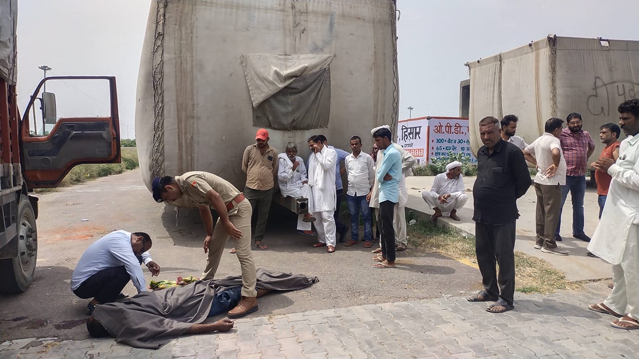 Bhiwani's truck driver's body found near grain market, marks of injuries on the body