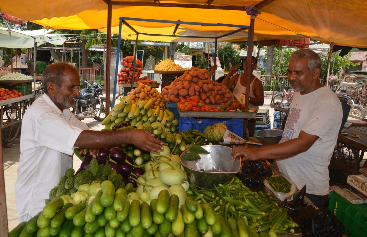 Prices of vegetables and fruits fell, prices of spices and ration are touching the sky