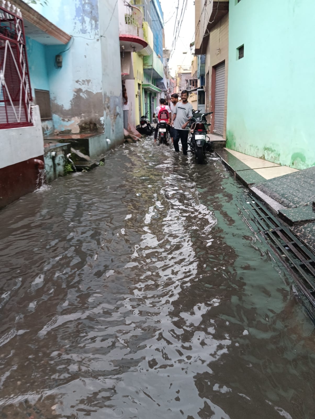 The rain in the evening gave relief from the heat