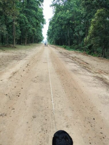 Land leveling work completed for railway track in Mala Jungle