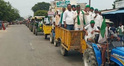 Bhakiyu took out the tricolor tractor tour