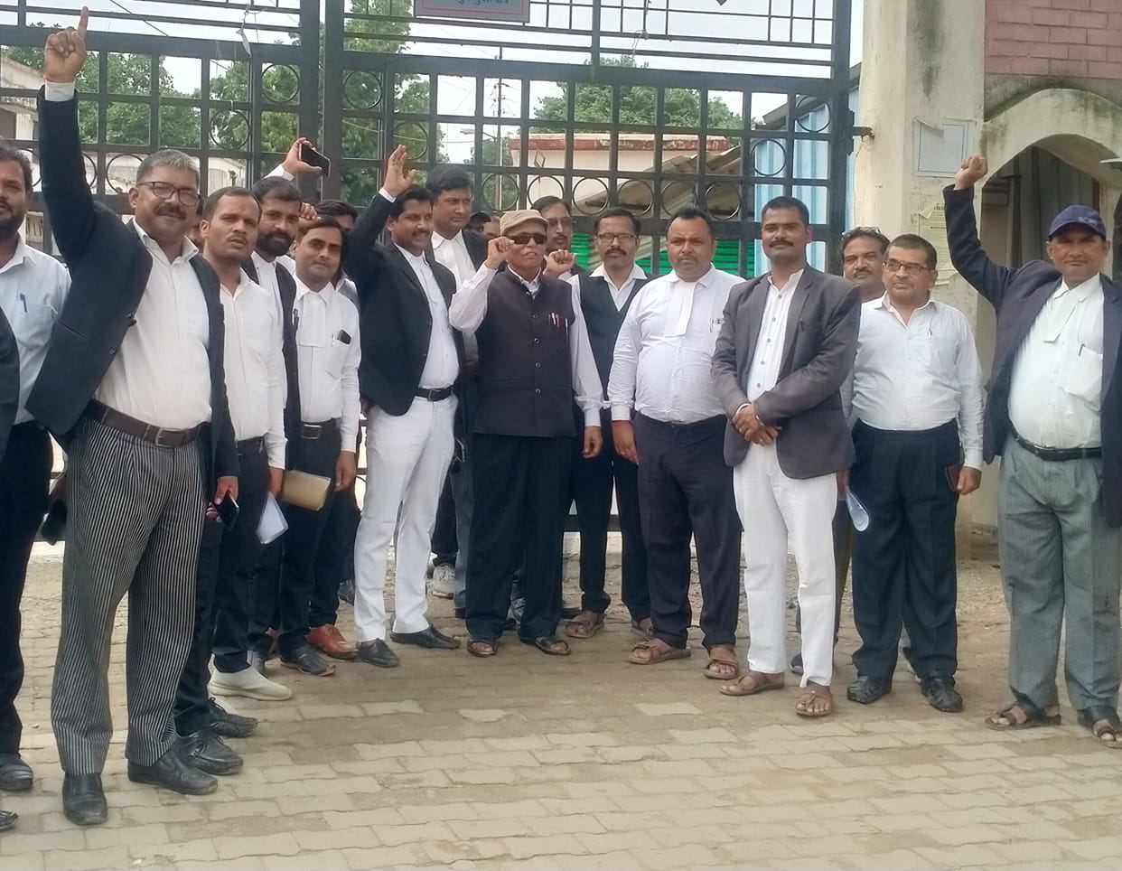 Advocates abstaining from judicial work in protest against Gram Nyayalaya