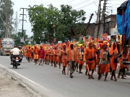 Groups of kanwariyas arrived in Mandi, will perform Jalabhishek today