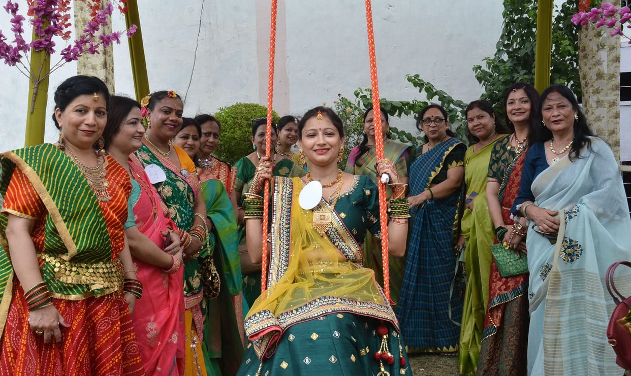 Preeti Teej Mallika and Sonam elected Teej Queen