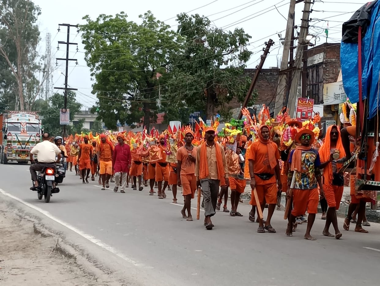 Groups of kanwariyas arrived in Mandi, will perform Jalabhishek today