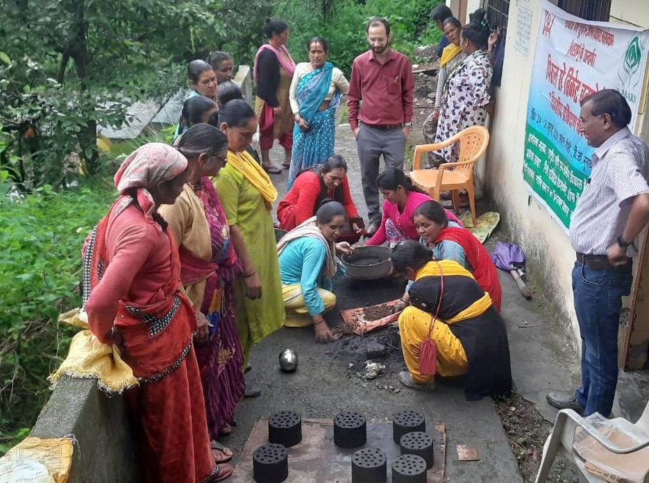 Training given to make coal from Pirul