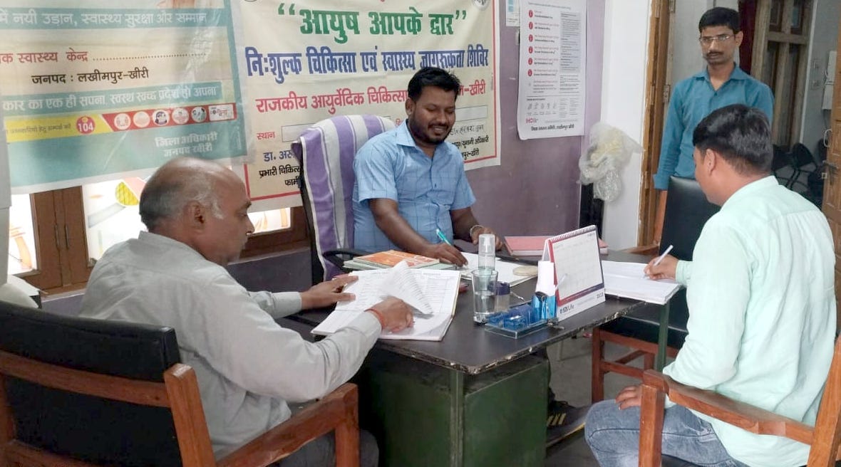 Increasing distance of people from health fair