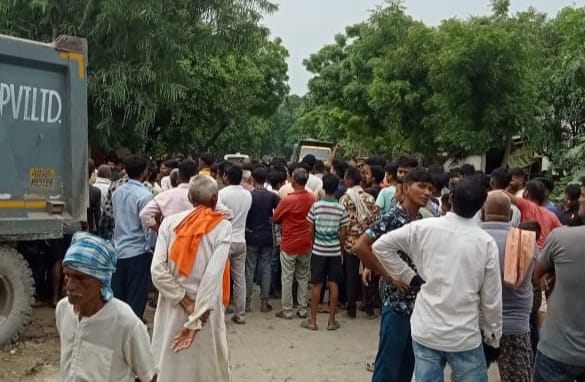 Elderly woman dies after being crushed by dumper