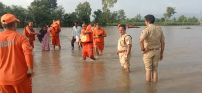 80 thousand cusecs of water released in Sutlej river caused havoc
