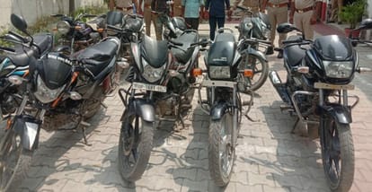 Three thieves arrested, eight bikes recovered