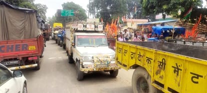 Jam at Mandi Gate again, Kanwariyas also got stuck