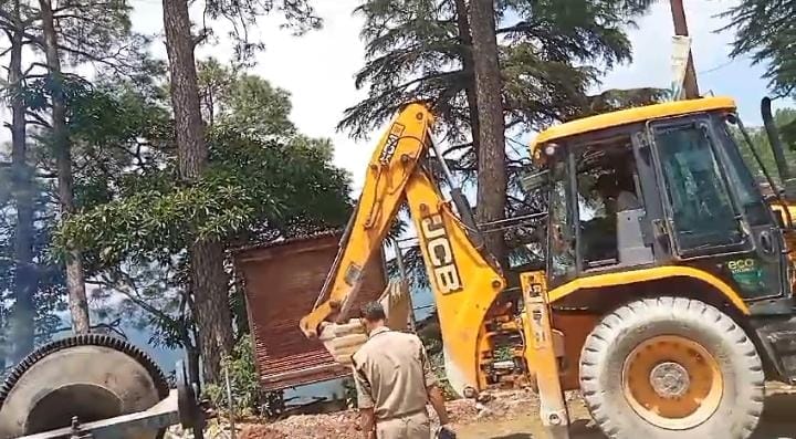 JCB on encroachment in Danya