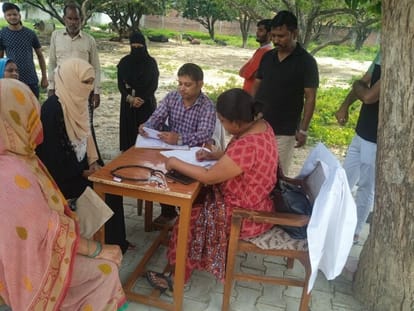 Medicines given to 42 patients after testing in the camp