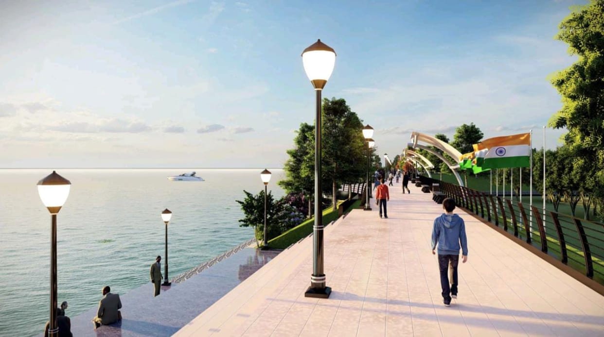 The use of concrete will be reduced in beautification of Chiluatal