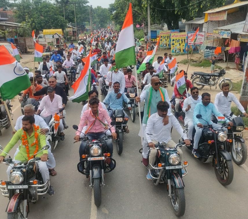 MP Jagdambika Pal Tiranga Yatra