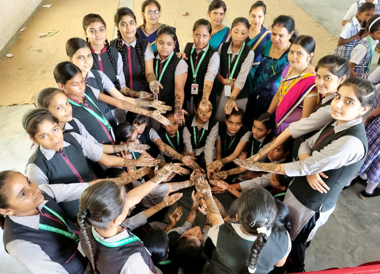 Women dance on the songs of Sawan