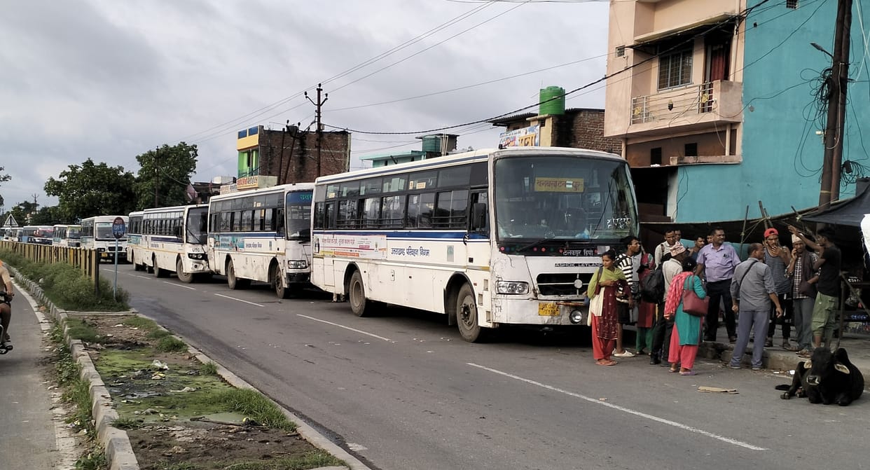 no roadways bus adda in banabasa
