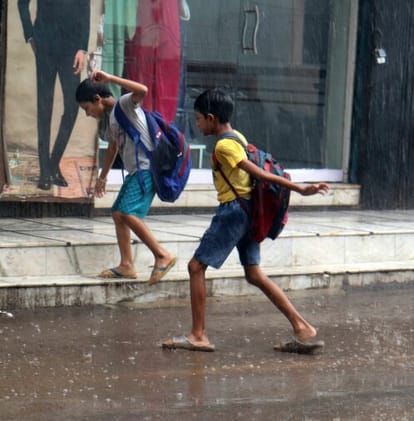 After the humidity in the day, the rain in the afternoon gave relief