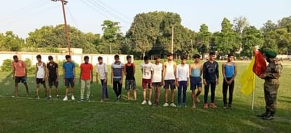 Students gave exam for NCC cadet recruitment