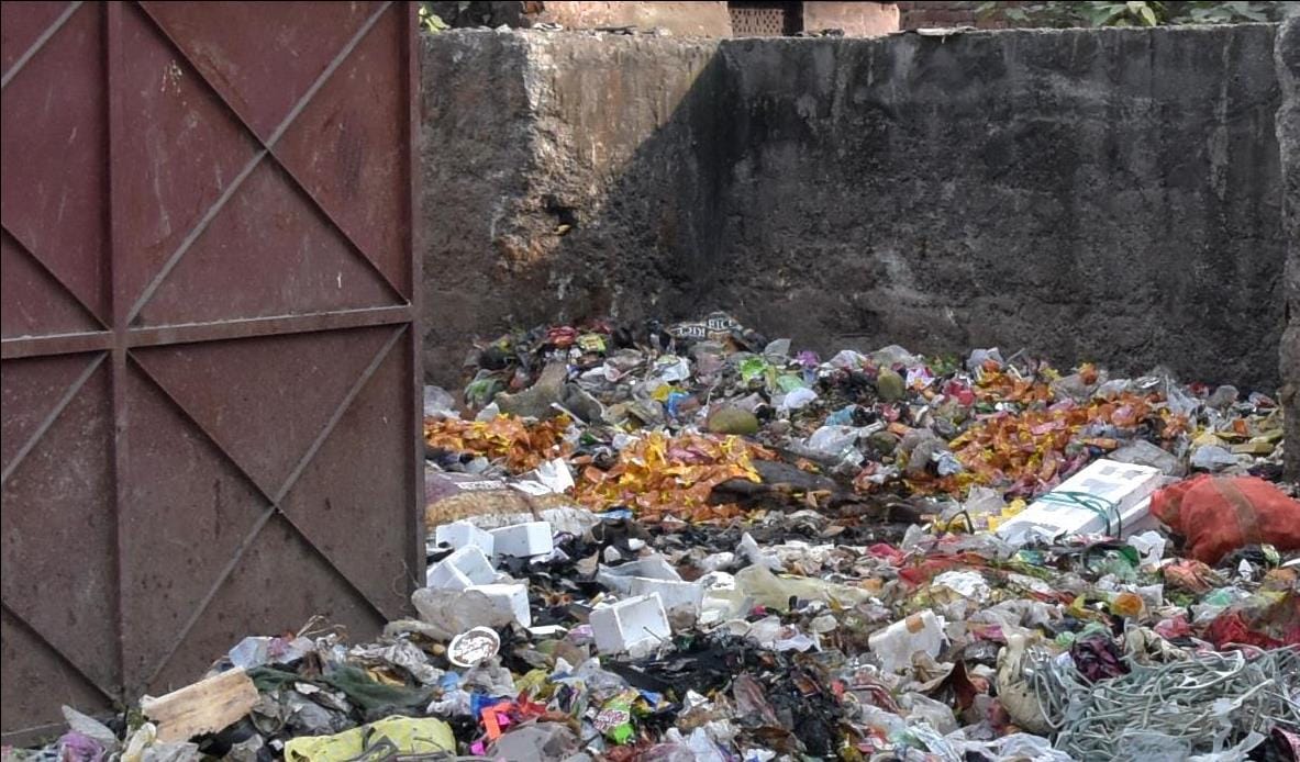 Garbage piled up in smart city due to strike of cleaners