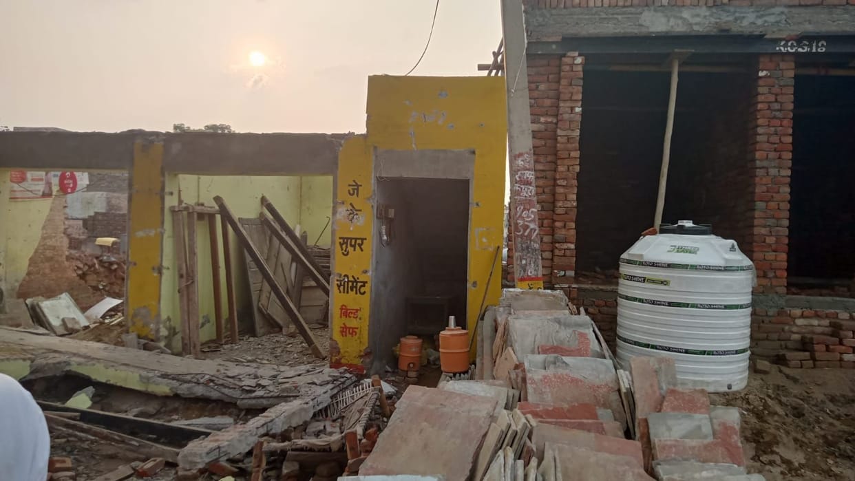 Villager dies due to falling balcony of under construction house
