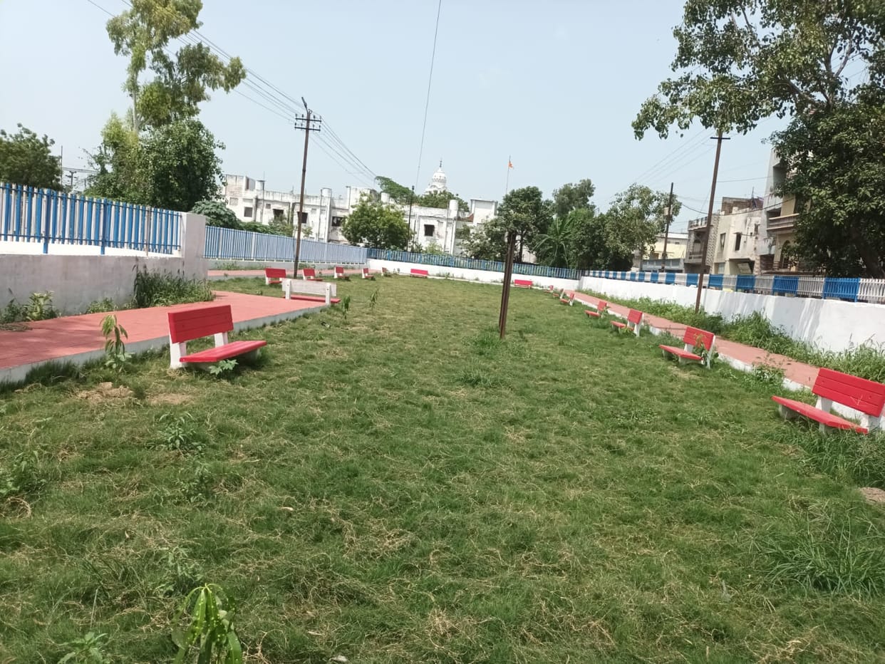 The park has been made, there is no arrangement for poles and lighting
