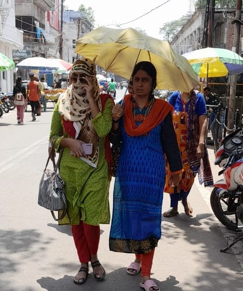 It is not raining, people are suffering due to humid heat