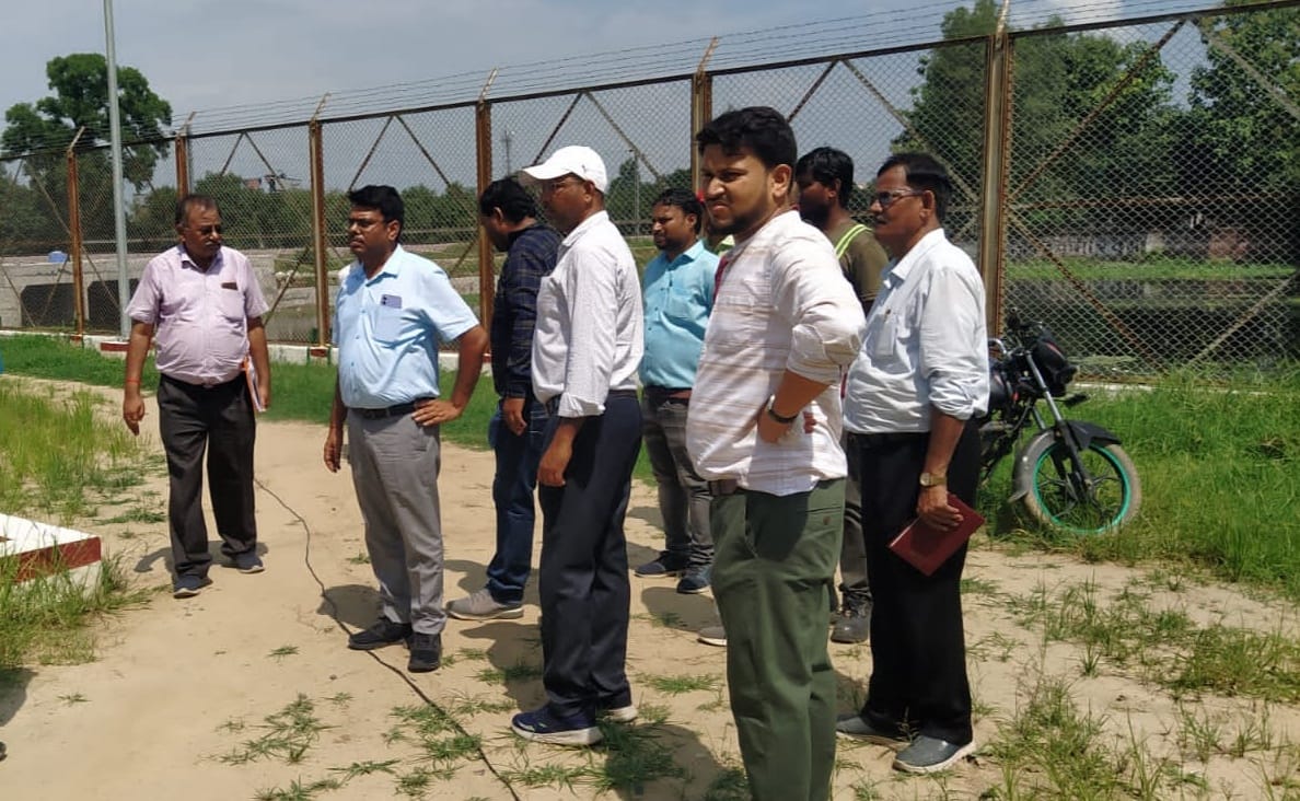 RVNL Manager Electrification inspected from Mailani to Shahgarh