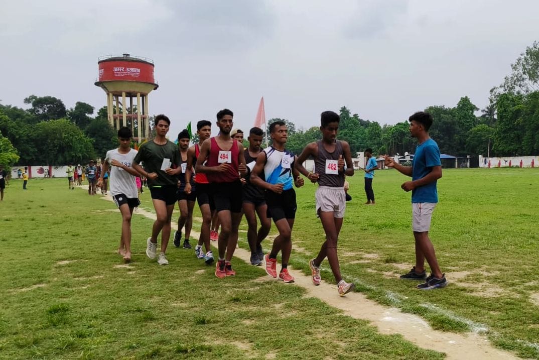 Kajal and Sameer won the walk race