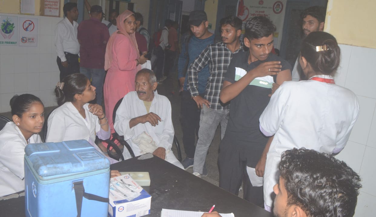 OPD of the hospital run in the dark