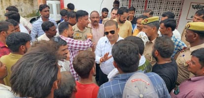 Youth dies due to high tension line, villagers block it