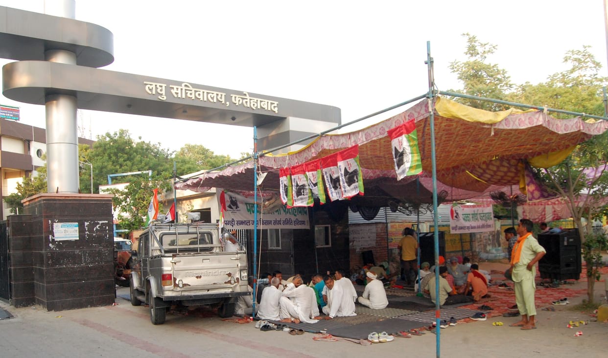 Anger erupted over the detention of farmer leader Mandeep