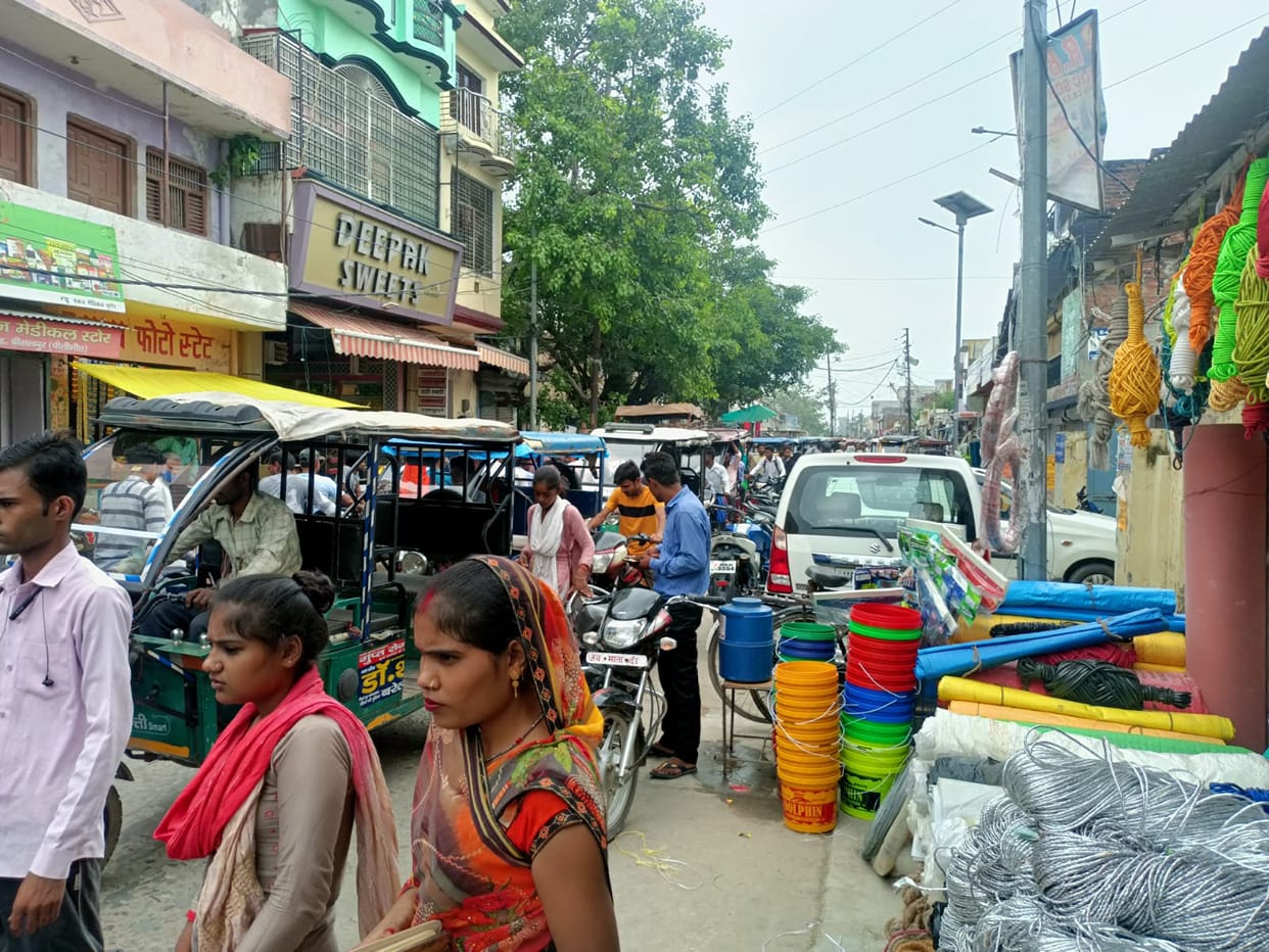 Station Road in Bisalpur is jammed all the time