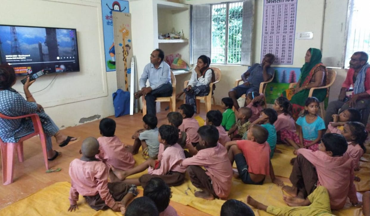 Applause echoed in schools as soon as Chandrayaan-3 landed