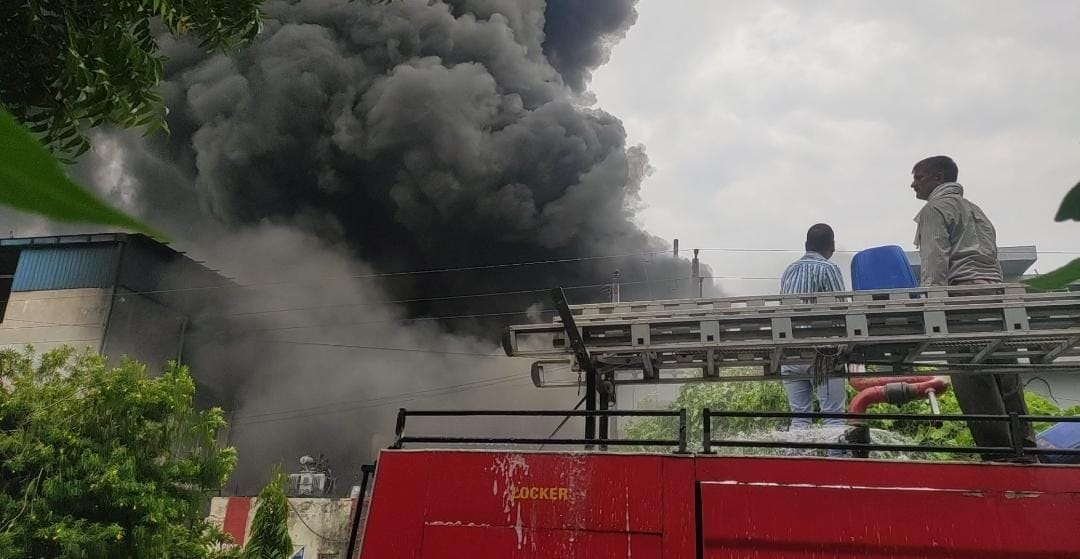 A factory caught three, one employee was not found