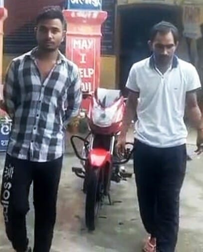 Bike posing as agent of finance company, two arrested